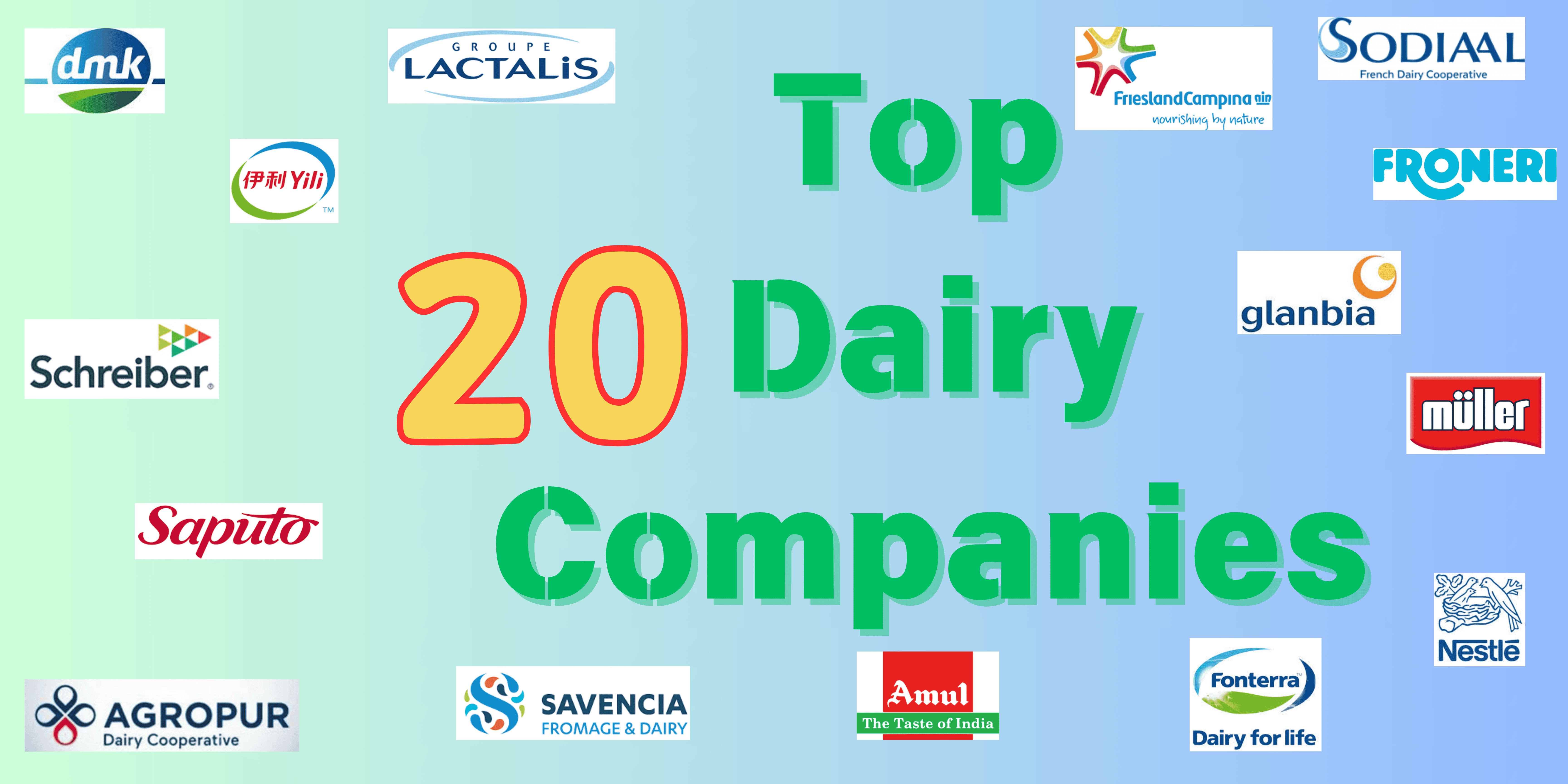 top 20 dairy companies