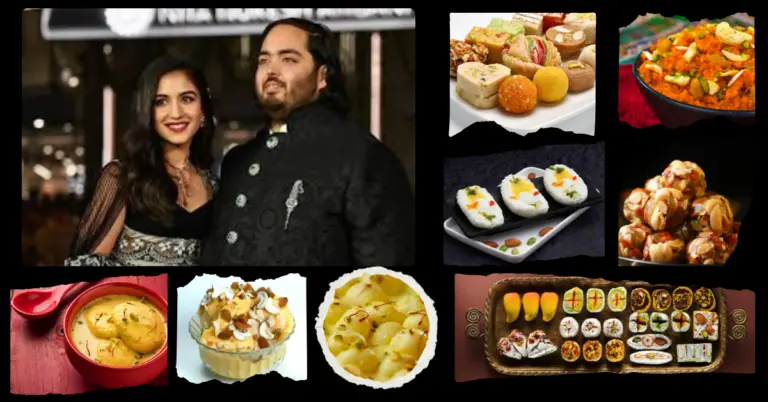 Sweets served at anant ambani wedding